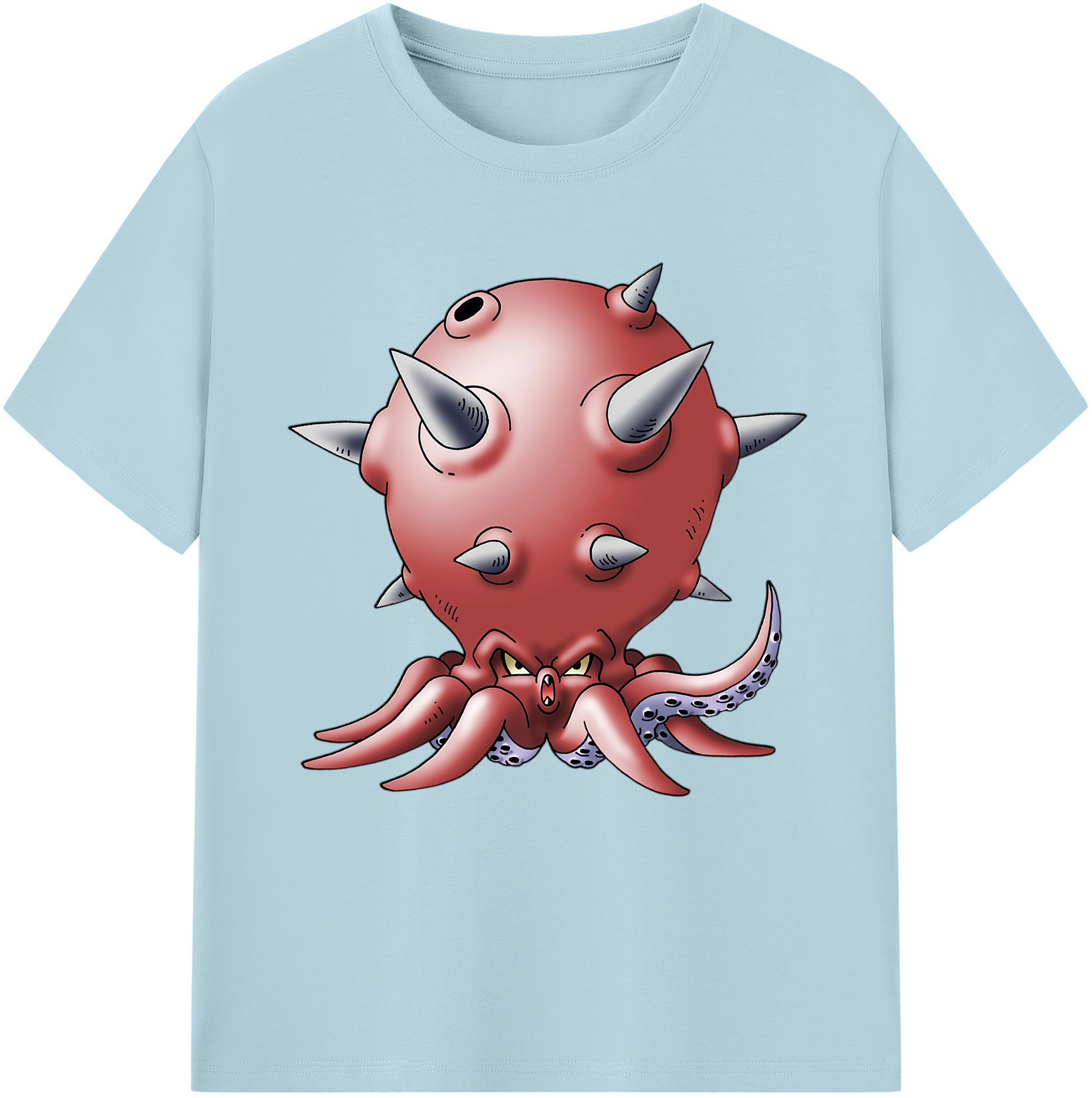 （画像用） ドラゴンクエスト Doragon Kuesuto Dragon Quest 綿100％半袖Tシャツ（フロントプリント）